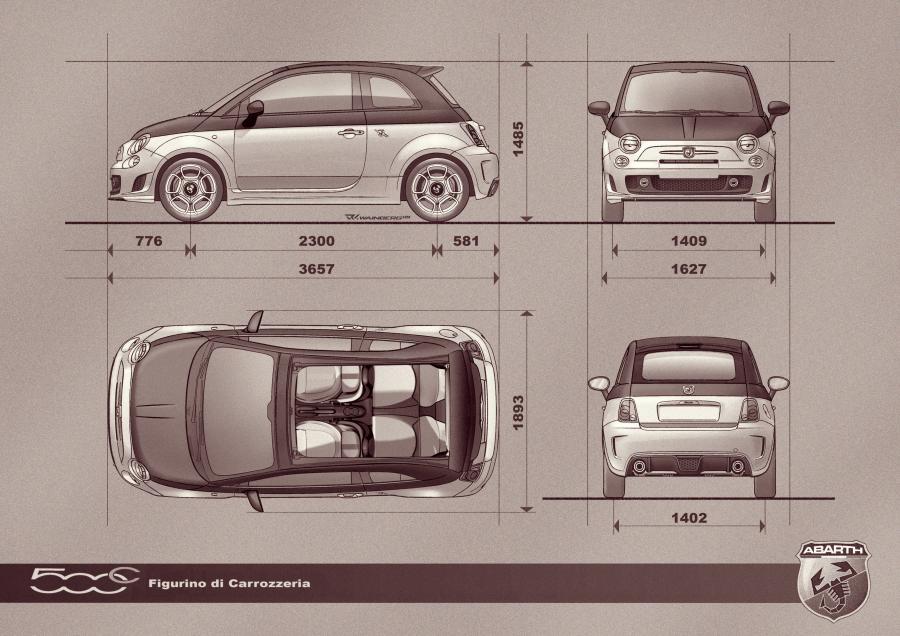 Схема Abarth 500C 2013 года  (NA) (фото 45 из 46)